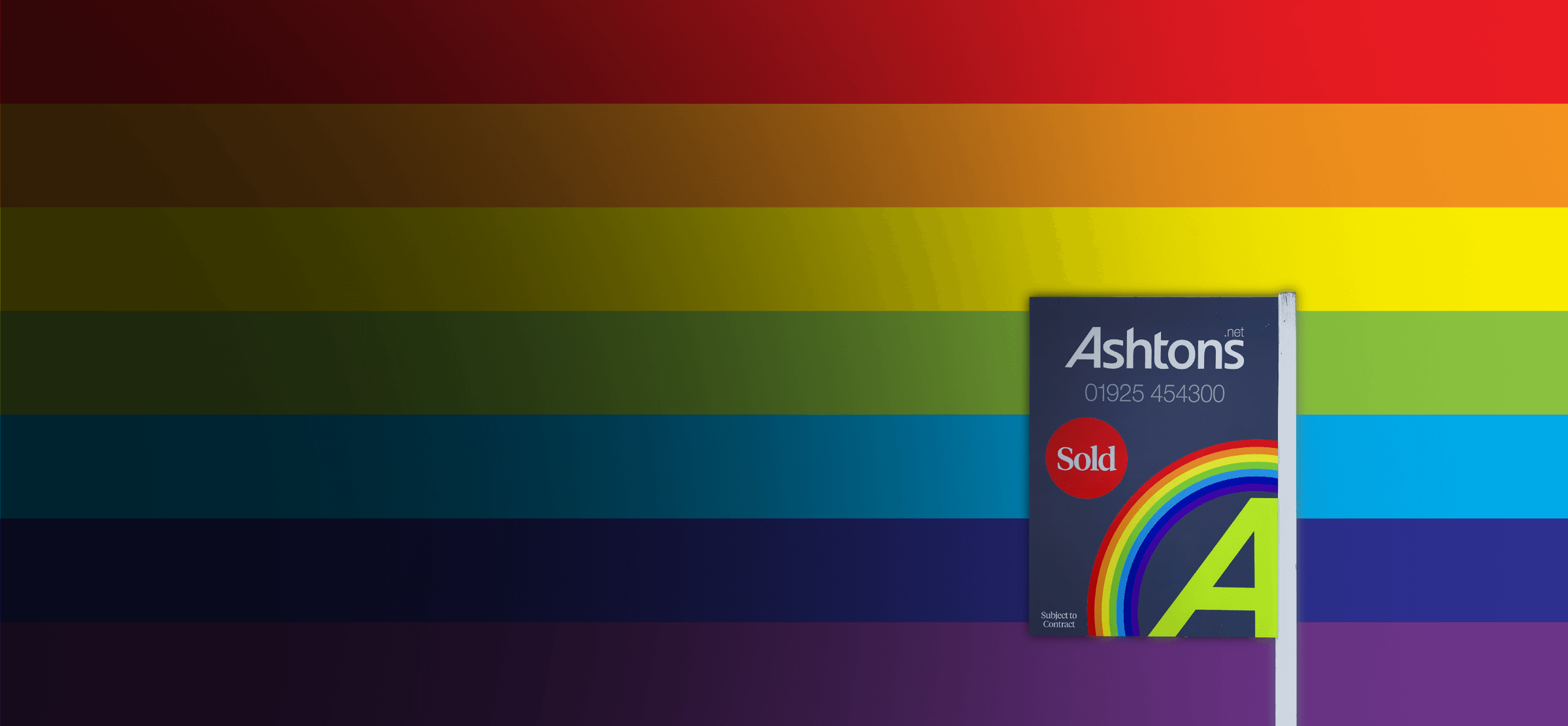 Ashtons Rainnbow For Sale Board, Warringto, Wigan, StHelens, Sell my house